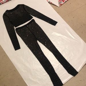 Crop top two piece set